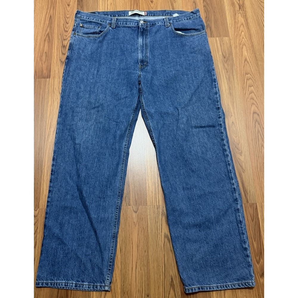 Levi's 550 Jeans Mens 44x32 Relaxed Fit Straight Leg Blue Denim